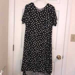 Lularoe Large Carly polka dot dress
